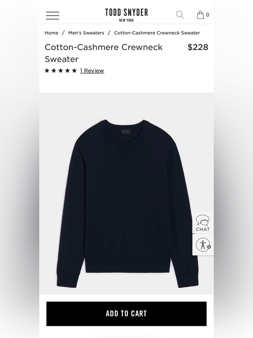 Todd Snyder Cotton-Cashmere Navy & White Striped Crewneck Sweater - Picture 12 of 12